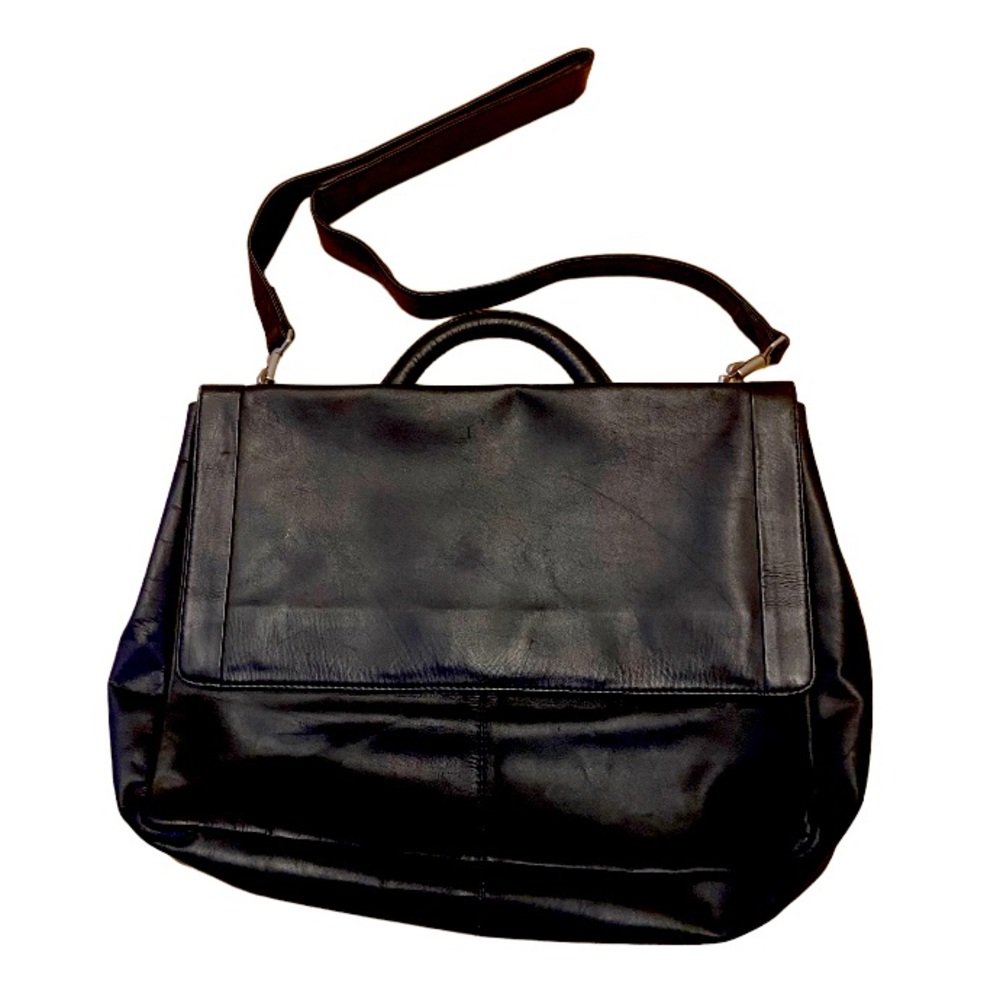 Kenneth Cole Genuine Genuine Leather Messenger Bag Brief Case Laptop Bag
